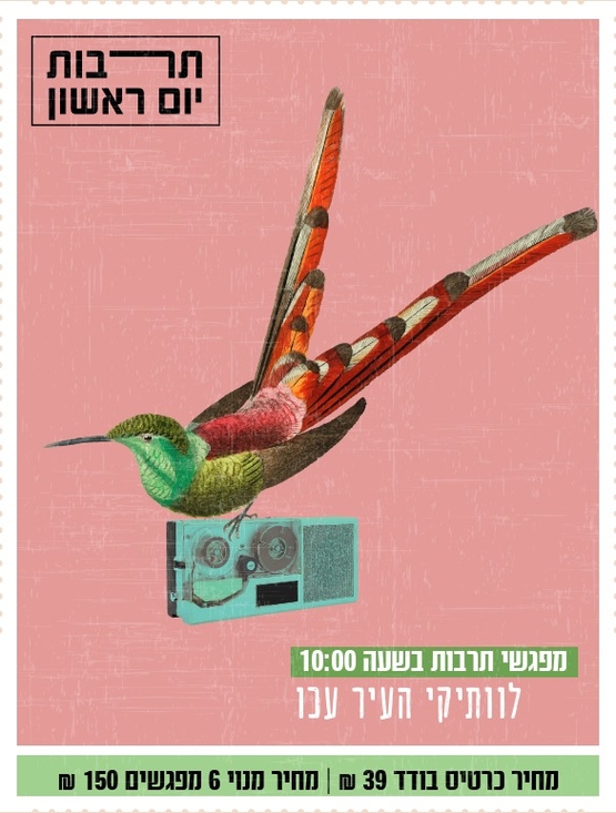 תמונת מנוי: מנוי תרבות יום א' 13/10/2026-13/10/2027
